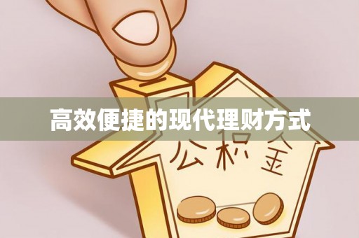 双江高效便捷的现代理财方式